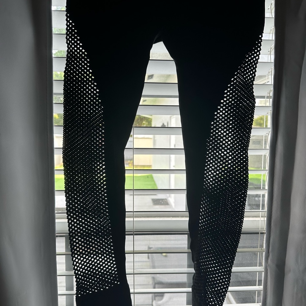 Ivy Park Black Mesh Leggings